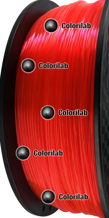 3D printer filament 1.75mm ABS fluorescent close to red 179 C
