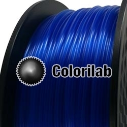 3D printer filament 1.75mm PLA translucent close to blue 293 C
