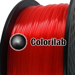 3D printer filament 3.00mm ABS translucent close to red 185 C