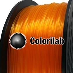3D printer filament 3.00mm PLA translucent close to orange 1375 C