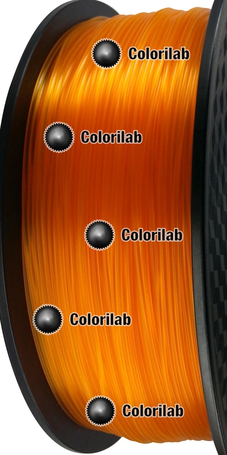 Filament d'imprimante 3D 1.75 mm ABS translucide orange
