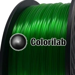 3D printer filament 3.00mm PLA translucent close to green 7739 C