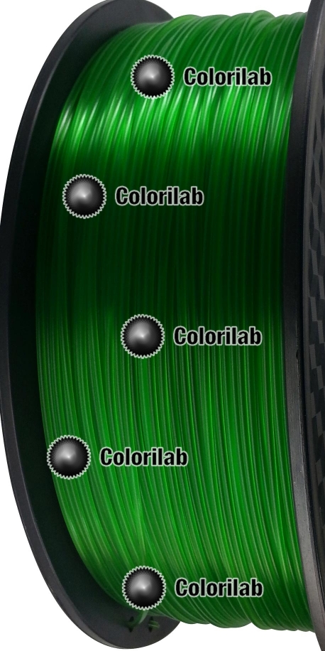 3D printer filament 3.00mm ABS translucent close to green 7739 C