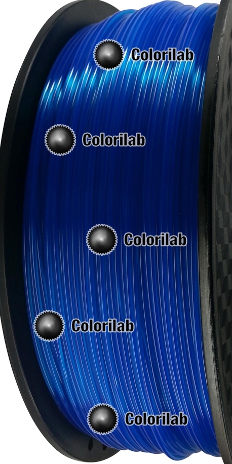 Filament d'imprimante 3D 1.75 mm PLA Fluorescent bleu 286 C