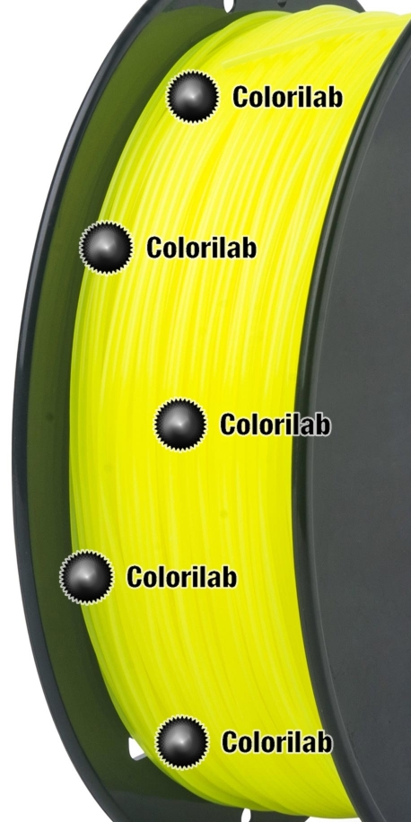 Filament d'imprimante 3D ABS 1.75 mm jaune fluo 382C