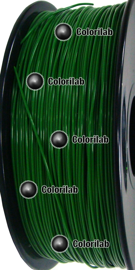 ABS 3D printer filament 3.00 mm close to dark green 349 C