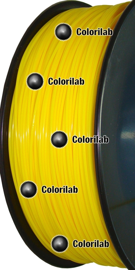 ABS 3D printer filament 3.00 mm close to dark yellow 107 C