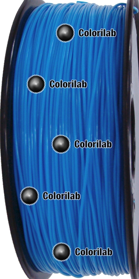Filament d'imprimante 3D ABS 3.00 mm bleu fluo 2995 C