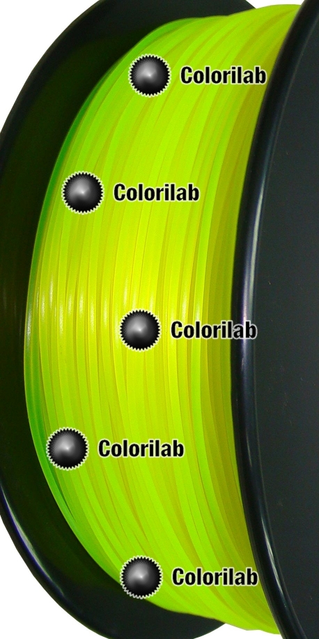 Filament d'imprimante 3D ABS 1.75 mm jaune fluo 923C