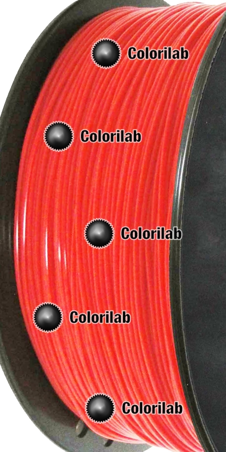 Filament d'imprimante 3D PLA 3.00 mm rouge fluo Bright Red C