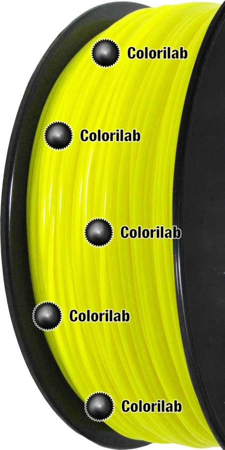 Filament d'imprimante 3D PLA 3.00 mm jaune fluo 389C