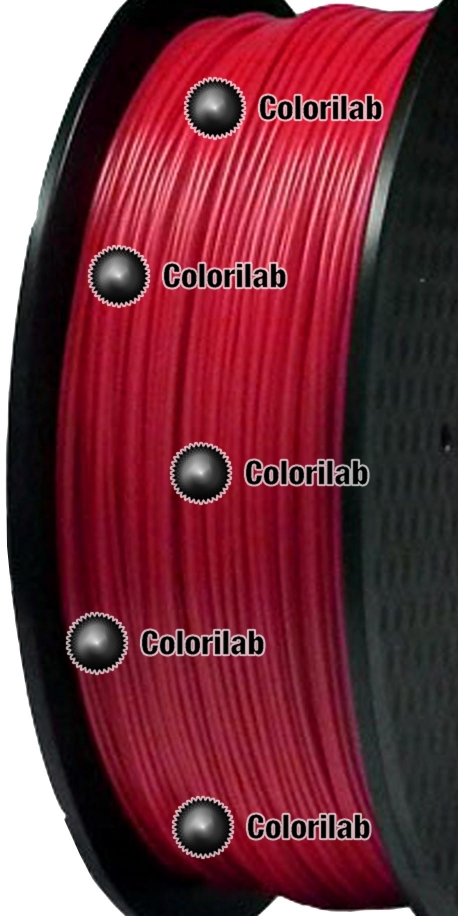 Filament d'imprimante 3D PLA 1.75 mm rouge 485C