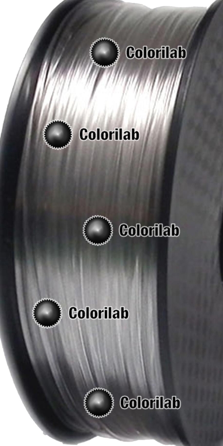 Filament d'imprimante 3D ABS 1.75 mm clair transparent clair