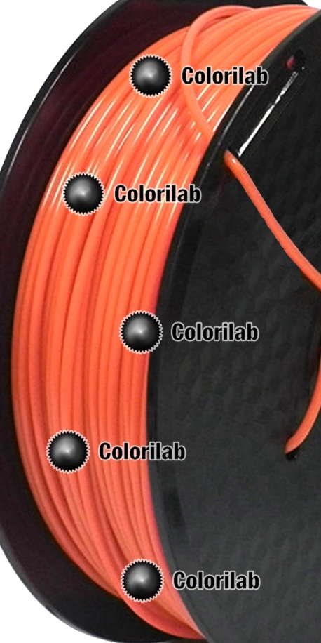 TPU 90A 3D printer filament 1.75 mm close to orange Bright Orange C