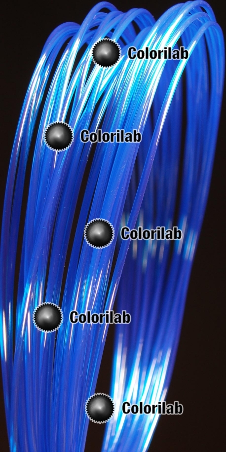 Filament d'imprimante 3D PLA 1.75 mm bleu translucide 2945 C