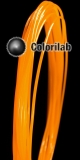 ABS 3D printer filament 3.00 mm close to translucent orange Bright Orange C