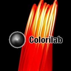 ABS 3D printer filament 1.75 mm close to translucent red 032 C
