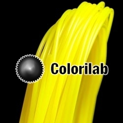 PLA 3D printer filament 1.75 mm close to translucent yellow 395 C