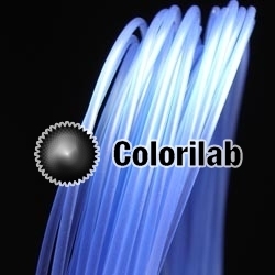 Filament d'imprimante 3D 1.75 mm PLA bleu translucide 7455C