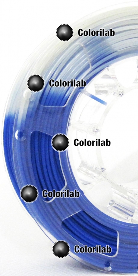 Filament d'imprimante 3D 1.75 mm PLA thermal changeant bleu 7455 C