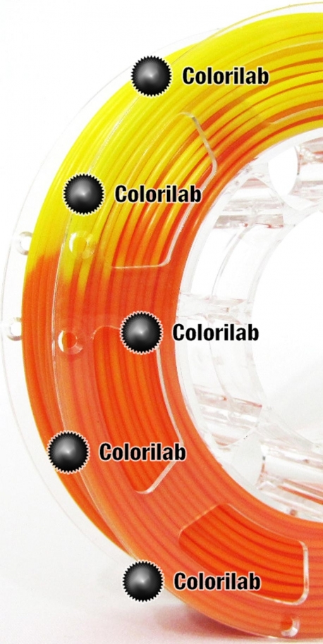 Filament d'imprimante 3D 3.00 mm ABS thermal changeant orange