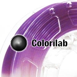 3D printer filament 3.00mm PLA UV changing : natural to violet