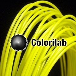 PP 3D printer filament 3.00 mm close to glow in the dark yellow 396 C