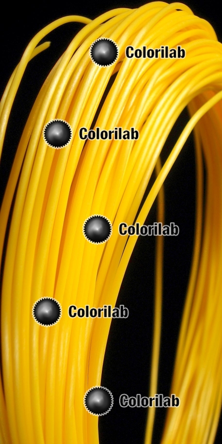 PLA 3D printer filament 1.75 mm close to yellow 129 C