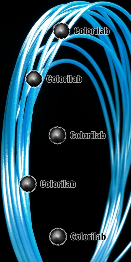 Filament d'imprimante 3D ABS 3.00 mm bleu fluo 2195C