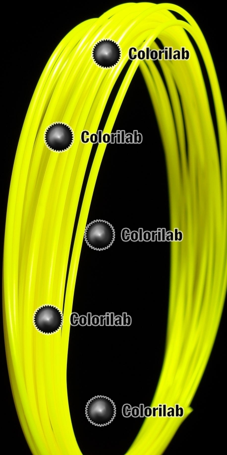 ABS 3D printer filament 3.00mm close to fluo yellow 389 C