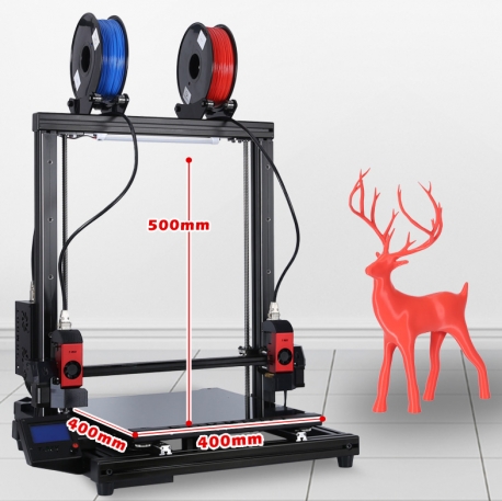 FormBot T-Rex 2+ Extended 3D printer Free Shipping Free Filament dual extruder (IDEX) 400x400x700mm High Temp Large Format Laser