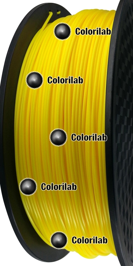 Filament d'imprimante 3D 1.75 mm PLA jaune 122C