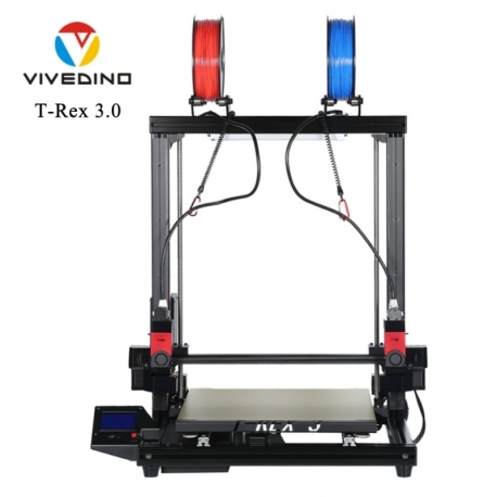 VIVEDINO T-Rex 3.0 Large Format Multi-function IDEX 3D Printer with 400x400x500mm Build Size