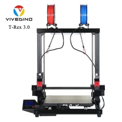 VIVEDINO T-Rex 3.0 Large IDEX 3D Printer with 400 x 400 x 500 mm & Dual Independent Extruders