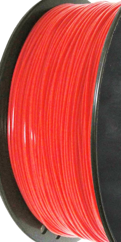 ABS 3D printer filament 2.85mm fluo red 032C  