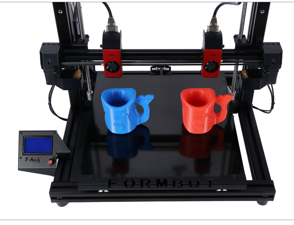 3D print printing duplicate objects parts at once independent dual extruder